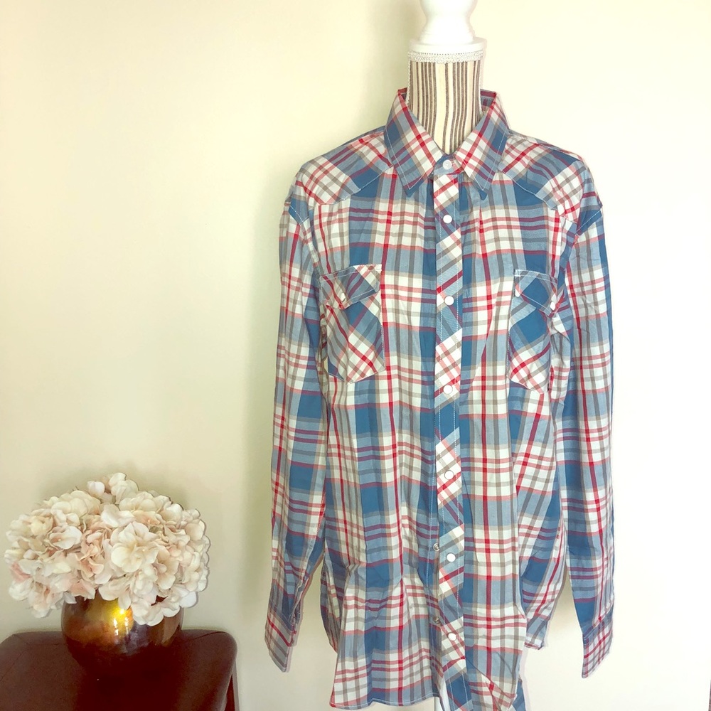 COASTAL Men’s Colorful Plaid Button Up